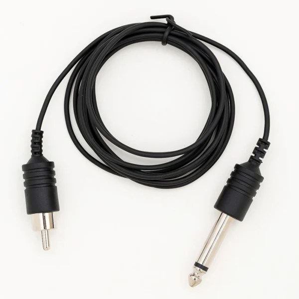 6.5 FT INKIN Thin Tattoo Clip Cord Soft Silicone Calbe for Tattoo Pen Rotary Machines Supplies RCA/Jack Connector