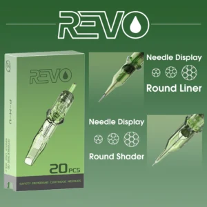 INKIN REVO Cartridge Tattoo Needles Re-define Precision Round Liner Shader Disposable Sterilized Safety for Tattoo Machine