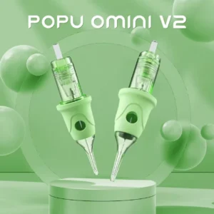 POPU Cartridge Tattoo Needles RL 16Pcs Disposable Sterilized Safety with Silicone for Permanent Makeup PMU Tattoo Supply