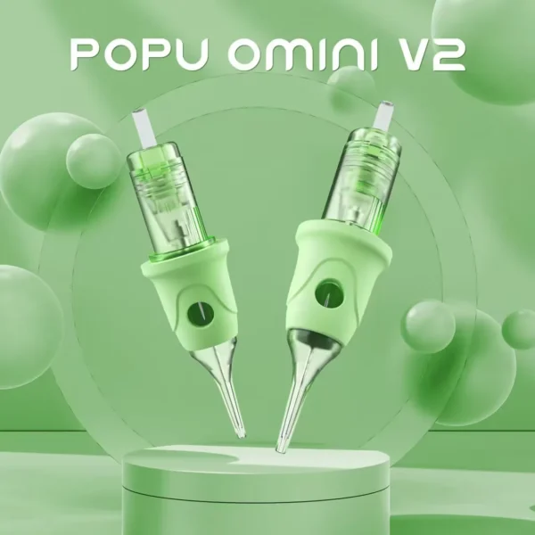 POPU Cartridge Tattoo Needles RL 16Pcs Disposable Sterilized Safety with Silicone for Permanent Makeup PMU Tattoo Supply