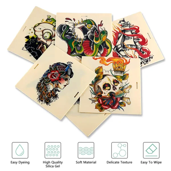 1pcs 30mm Extra Thick Tattoo Practice Skin Permanent Makup Tattoo Skin 2sides Usable 20*30*0.1cm Silicone Tattoo Skin Pads - Image 3