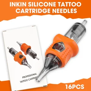 INKin Tattoo Cartridge Needles Liner Disposable Finger Ledge Tattoo Needles Round Liner Long Taper for Cartridge Tattoo Pen