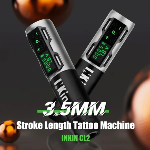 INKIN Wireless Tattoo Machine Pen Cartridge Tattoo Pen wireless Battery Swiss Motor 1800 mAh Battery for Cartridge Tattoo Needle - Image 2