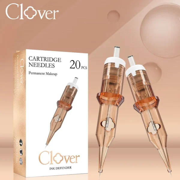 POPU Clover Tattoo Needles Cartridge Round Liner Professional Cartridges Membrane for PMU SMP Tattoo Rotary Machine Pen Supply