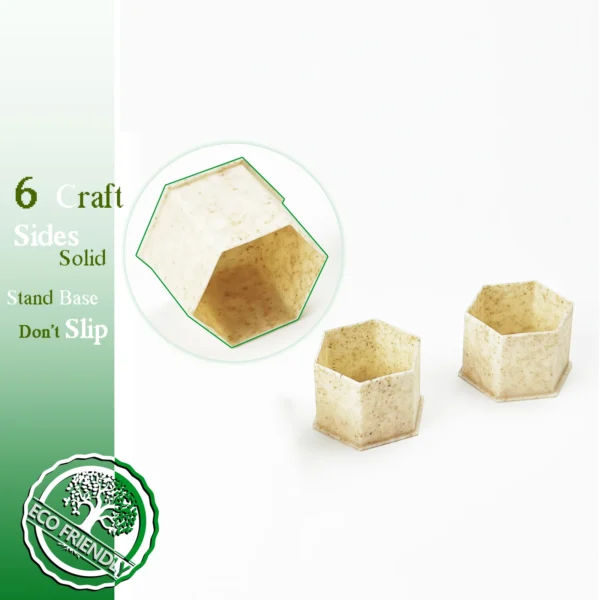 30 Pcs 27 MM Tattoo Ink Cups for Big Magnum Tattoo Needles Eco-friendly Disposable Caps with Base Biodegradable Wheat Straw - Image 3
