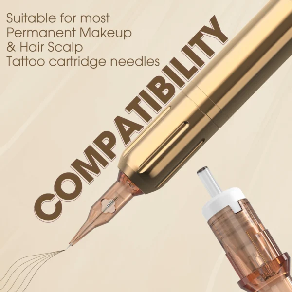 POPU NORA Permanent Makeup Wireless PMU Tattoo Machine Pen Microblading Eyebrow Lip for Cartridge Tattoo Needles Tattoo Supplies - Image 2