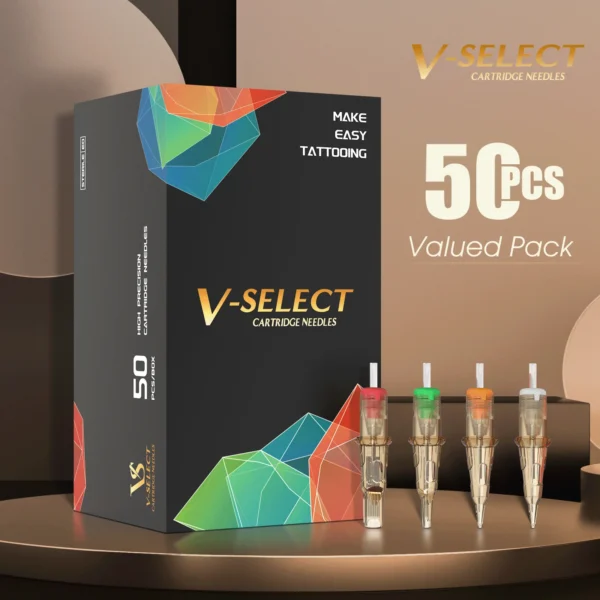 EZ 50Pcs V-Select Patrone Tattoo Nadel RL RS M1 RM gemischte Größen Einweg Tattoo Nadeln Kits für Rotary Tattoo Pen Maschinen