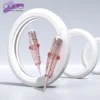 POPU Pinki Cartridge Tattoo Needles 20Pcs Disposable Sterilized Safety with Silicone for Permanent Makeup PMU Tattoo Supply