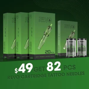 INKIN REVO Tattoo Needles Cartridge Mixed RL RM Disposable Sterilized Tattoo Needles for Tattoo Cartridge Tattoo Machine