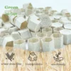 100 PCS Tattoo Ink Cups Eco-friendly Disposable Caps with Base Biodegradable Wheat Straw Material for Hold Ink Pigments - Bild 5