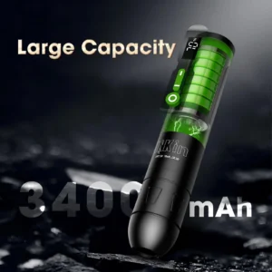 3400mAh Max Wireless Battery Tattoo Machine Pen Led Display Power Supply for Cartridge Tattoo Needles