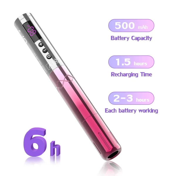EZ LOLA Air Permanent Makeup Wireless Battery Tattoo Pen Machine for PMU & SMP Eyebrow Eyeline Lips Cartridge Needles - Image 4