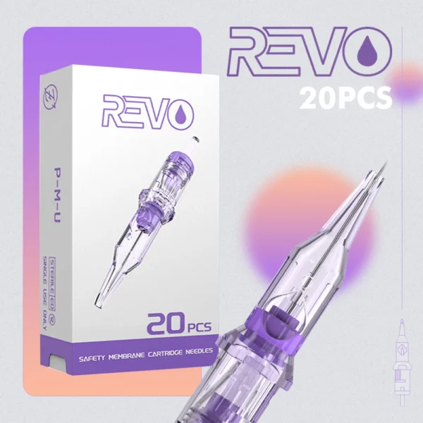 INKIN REVO PMU SMP Cartridge Tattoo Needles Disposable Sterilized Safety Permanent Makeup Eyebrow Lip Liner for Tattoo Machine