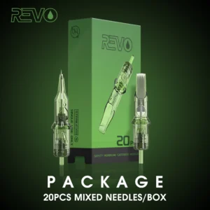 20pcs Mixed Sizes INKIN REVO Tattoo Cartridge Needles Disposable Sterilized Safety Liner for Cartridge Tattoo Machine Pen
