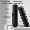 Caster Plus Adjustable Wireless Cartridge Tattoo Machine Pen 1500mAh Wireless Battery Led Display for Cartridge Tattoo Needles