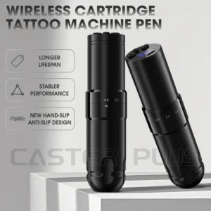 Caster Plus Adjustable Wireless Cartridge Tattoo Machine Pen 1500mAh Wireless Battery Led Display for Cartridge Tattoo Needles