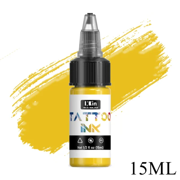 15ML/Bottle INKIN Premium Tattoo Ink Pigment Outlining Shading Tattoo Inks Freehand Tattoo Supplies for Artists - Image 3