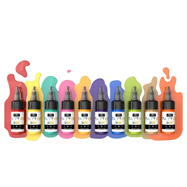 15ML/Bottle INKIN Premium Tattoo Ink Pigment Outlining Shading Tattoo Inks Freehand Tattoo Supplies for Artists - Image 2